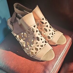 Vince Camuto Tan Cutout Sandals